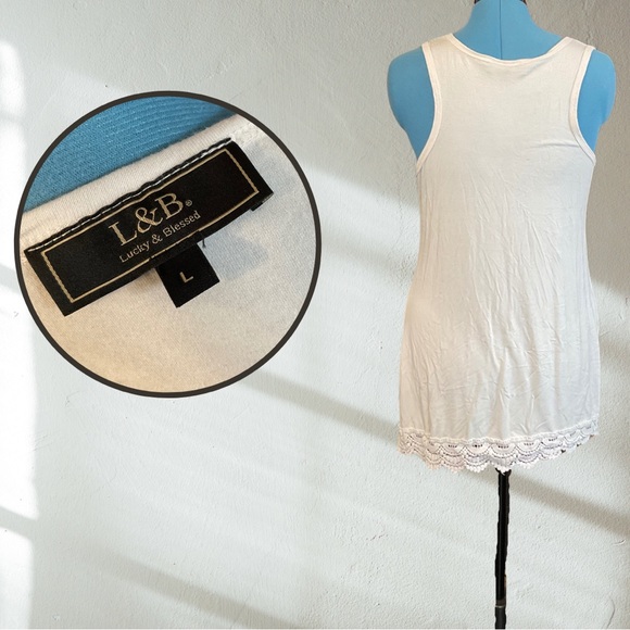 LUCKY & BLESSED Slip Dress | L - Picture 2 of 2